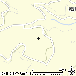 愛媛県西予市城川町男河内2325周辺の地図