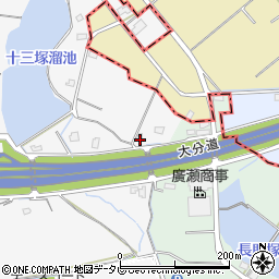 福岡県三井郡大刀洗町甲条1434-1周辺の地図