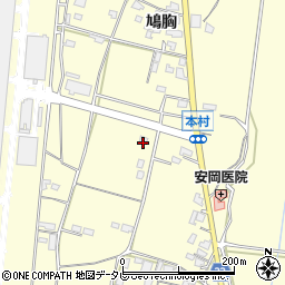 福岡県朝倉市小田1516-3周辺の地図