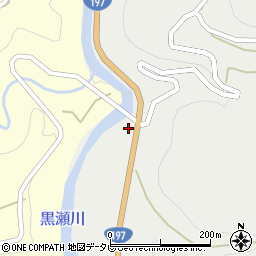 愛媛県西予市城川町嘉喜尾2725周辺の地図