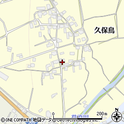 福岡県朝倉市久保鳥周辺の地図