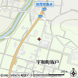 愛媛県西予市宇和町坂戸15周辺の地図