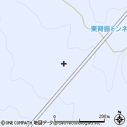 東脊振トンネル周辺の地図