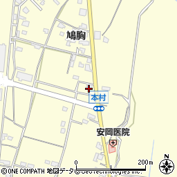 福岡県朝倉市小田1429周辺の地図