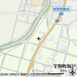 愛媛県西予市宇和町坂戸21周辺の地図