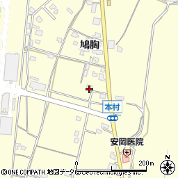 福岡県朝倉市小田1445-2周辺の地図