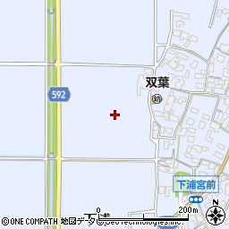 福岡県朝倉市下浦周辺の地図