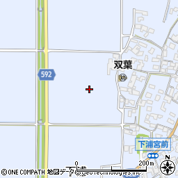 福岡県朝倉市下浦周辺の地図