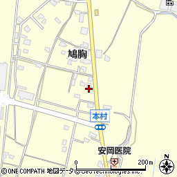 福岡県朝倉市小田1439周辺の地図