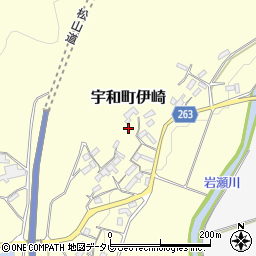 愛媛県西予市宇和町伊崎周辺の地図
