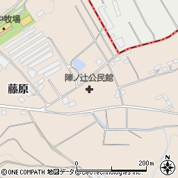 陣ノ辻公民館周辺の地図