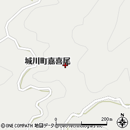 愛媛県西予市城川町嘉喜尾2137周辺の地図