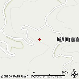 愛媛県西予市城川町嘉喜尾2009周辺の地図