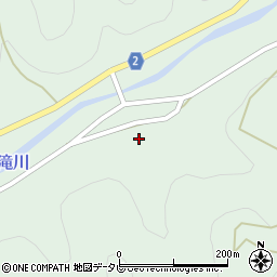 愛媛県西予市城川町窪野7732周辺の地図