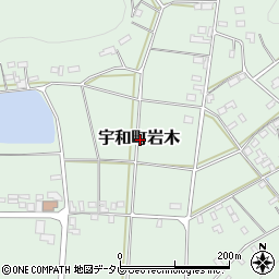 愛媛県西予市宇和町岩木周辺の地図