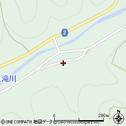 愛媛県西予市城川町窪野7733周辺の地図