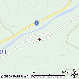 愛媛県西予市城川町窪野7739周辺の地図