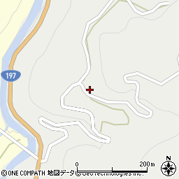 愛媛県西予市城川町嘉喜尾1945周辺の地図