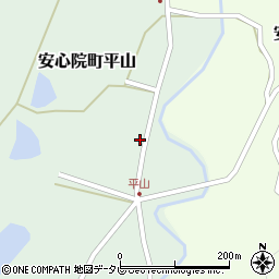 大分県宇佐市安心院町平山75-2周辺の地図