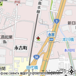 本川公民館周辺の地図