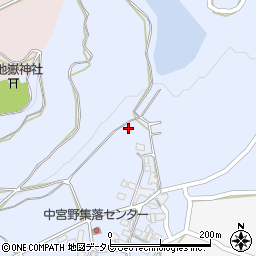 福岡県朝倉市宮野周辺の地図