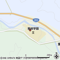 東峰村立東峰小学校（東峰学園）周辺の地図