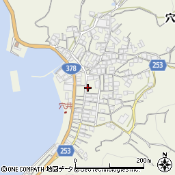 八幡浜穴井郵便局周辺の地図