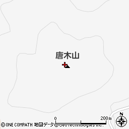 唐木山周辺の地図