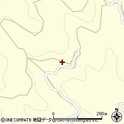 愛媛県西予市城川町男河内1046周辺の地図