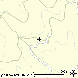 愛媛県西予市城川町男河内1040周辺の地図