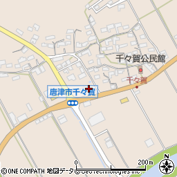 千々賀浄水センター周辺の地図