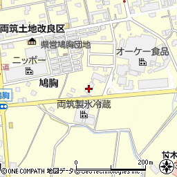 オーケー食品工業株式会社　本社工場甘木工場周辺の地図