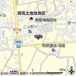 福岡県朝倉市鳩胸周辺の地図