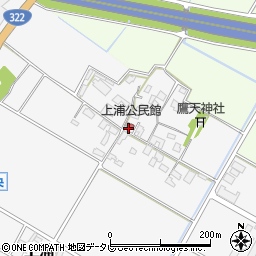 上浦公民館周辺の地図