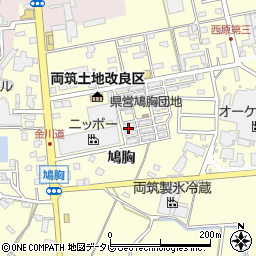 福岡県朝倉市小田1166周辺の地図