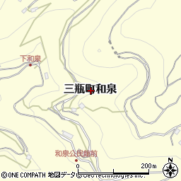 愛媛県西予市三瓶町和泉周辺の地図