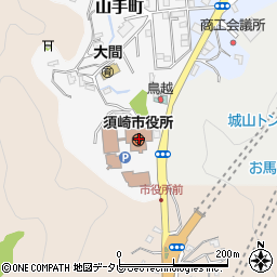 高知県須崎市周辺の地図