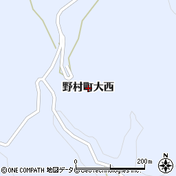 〒797-1324 愛媛県西予市野村町大西の地図