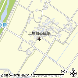 上屋敷公民館周辺の地図