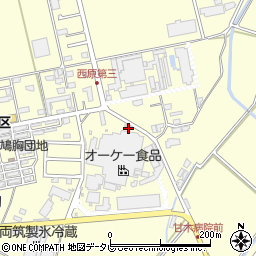 福岡県朝倉市小田2197周辺の地図