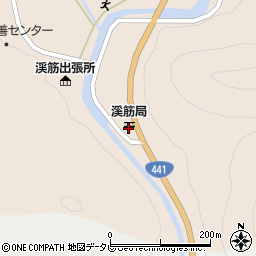 溪筋郵便局 ＡＴＭ周辺の地図