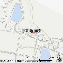 愛媛県西予市宇和町加茂周辺の地図