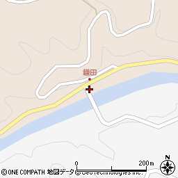 愛媛県西予市野村町鎌田721周辺の地図