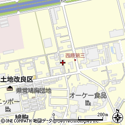 福岡県朝倉市小田1228-3周辺の地図