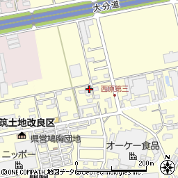 福岡県朝倉市小田1299-5周辺の地図