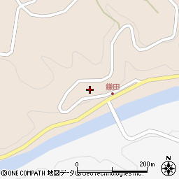 愛媛県西予市野村町鎌田710周辺の地図