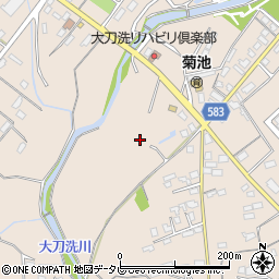 福岡県三井郡大刀洗町山隈周辺の地図
