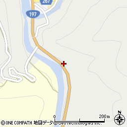 愛媛県西予市城川町嘉喜尾1401周辺の地図