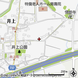 福岡県小郡市井上周辺の地図