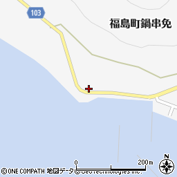 長崎県松浦市福島町鍋串免117-4周辺の地図
